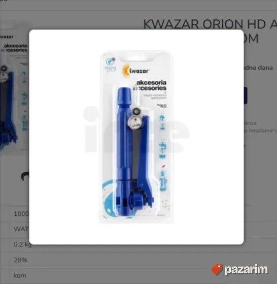 Kwazar Orion HD Alkaline Ručica sa Manometrom 1