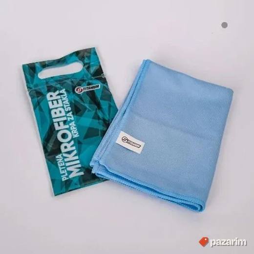 Titanium Pletena Mikrofiber Krpa za staklo