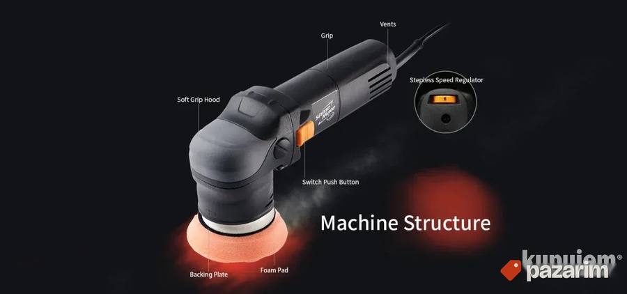 Shine Mate polirka 75mm ekscentrična EX603 odlična za farove 2