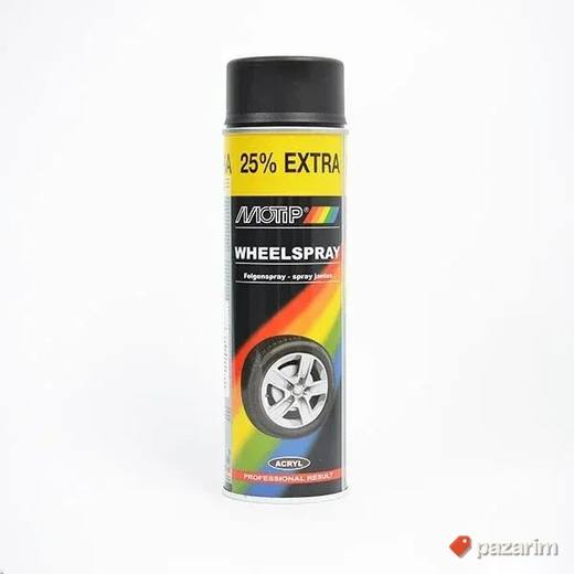 MOTIP Boja za felne u spreju 500 ml CRNA MAT