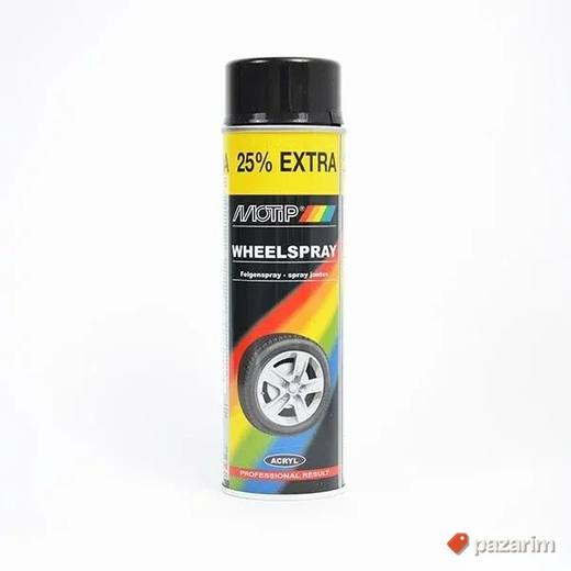MOTIP Boja za felne u spreju 500 ml CRNA SJAJ
