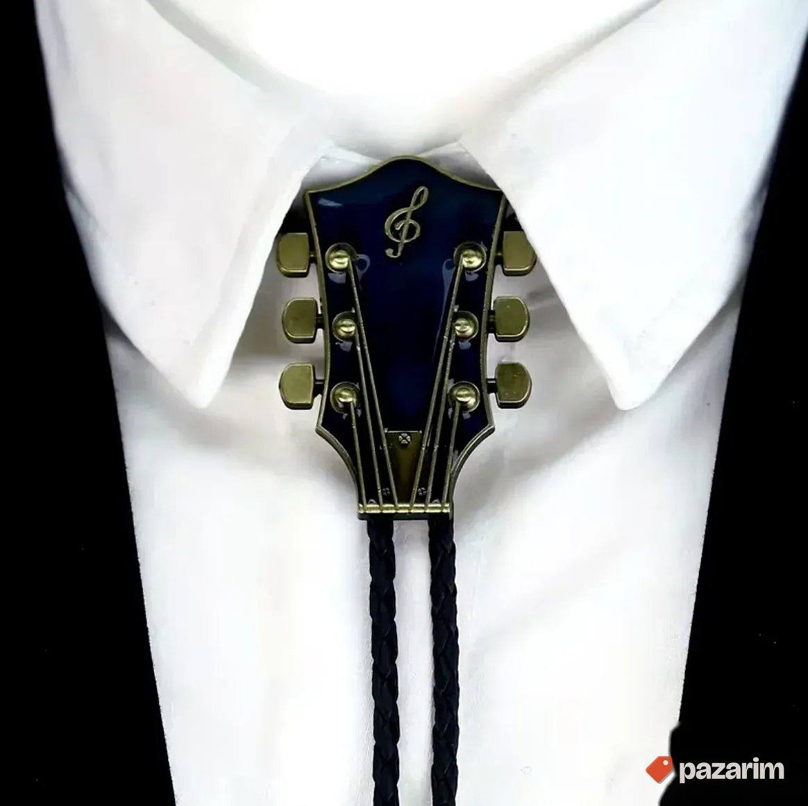 Vestern Gitarska glava Bolo Kravata Rock 'n' Roll 1