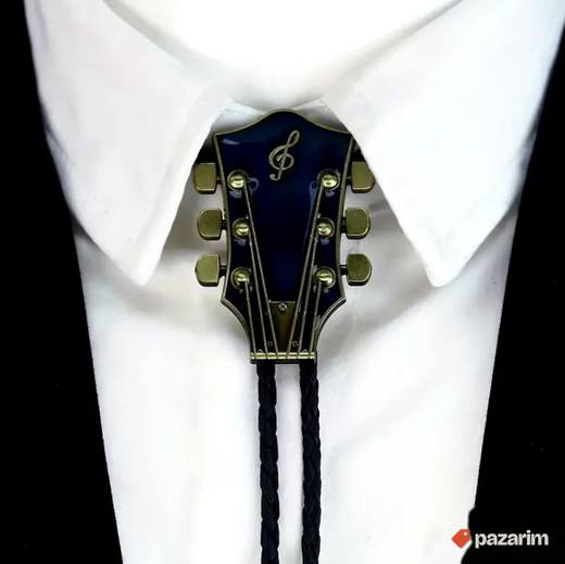 Vestern Gitarska glava Bolo Kravata Rock 'n' Roll