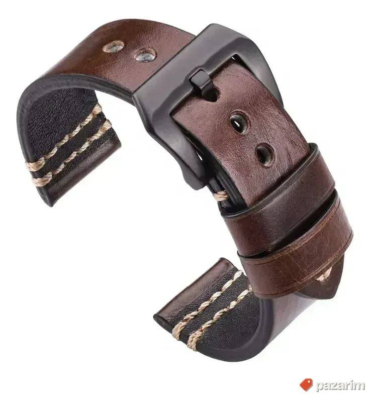 Visokokvalitetni kaiš za sat od prave goveđe kože 18 i 22mm 1