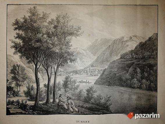 Boretza u Srbiji, litografija iz 1826. original! 4