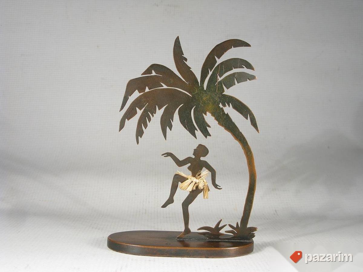 Retro bronzana figura, Silueta 1