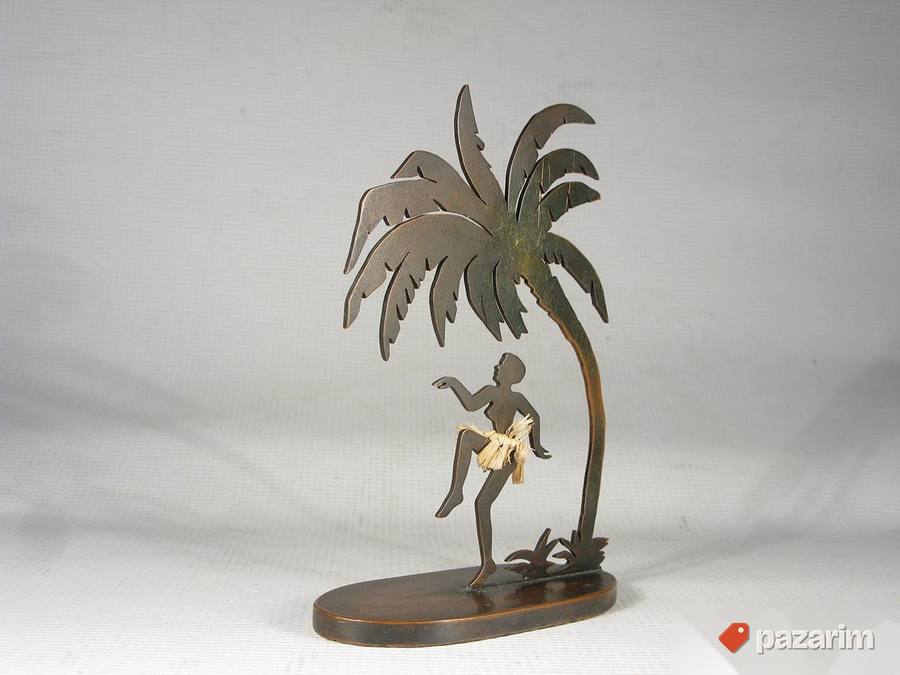 Retro bronzana figura, Silueta 2
