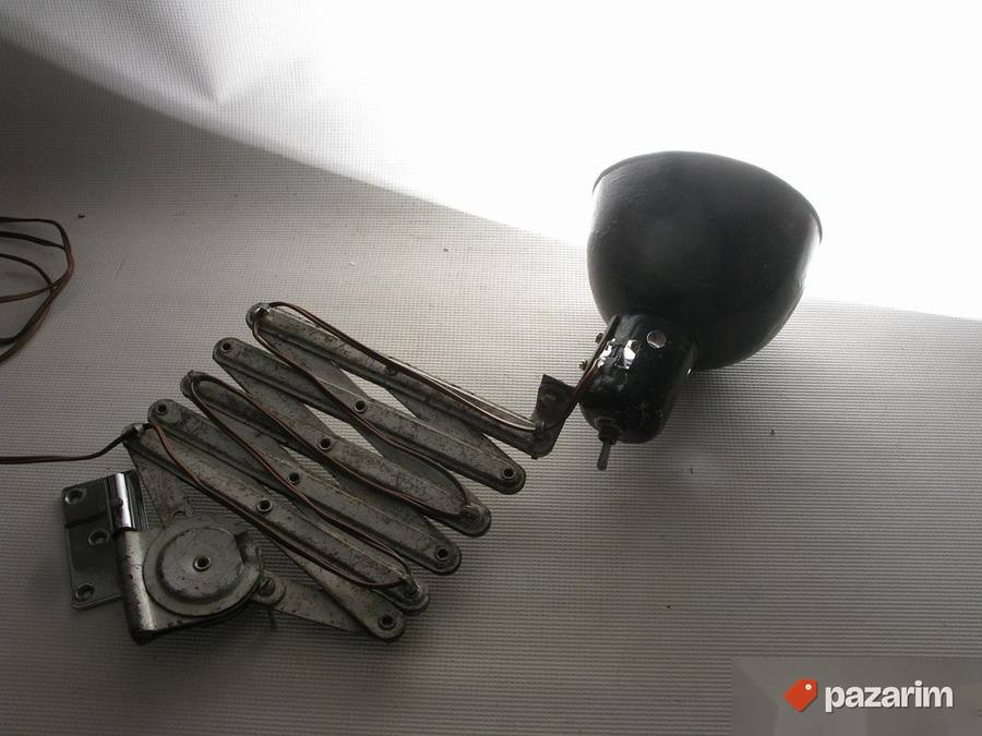 Stara radionička lampa makaze 8