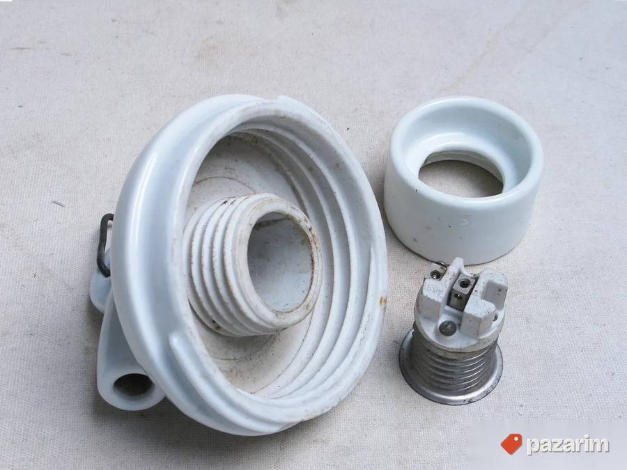 Stara industrijska porcelanska visilica 2 6