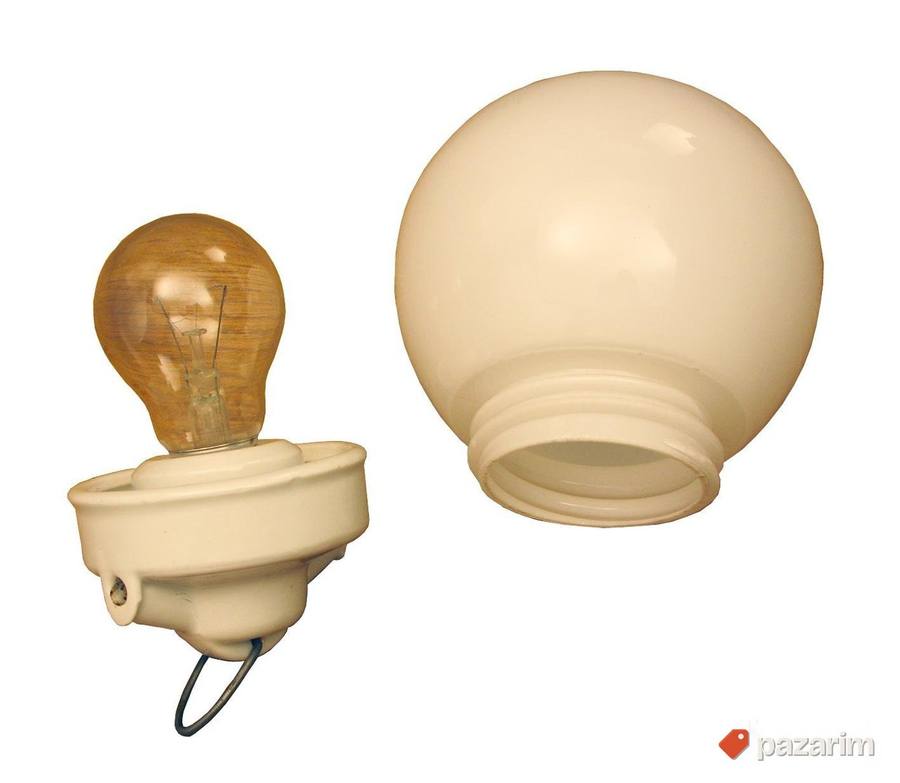 Stara industrijska porcelanska visilica 3