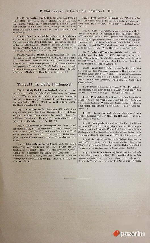 Istorijski kostim dekorativne stare litografije 4