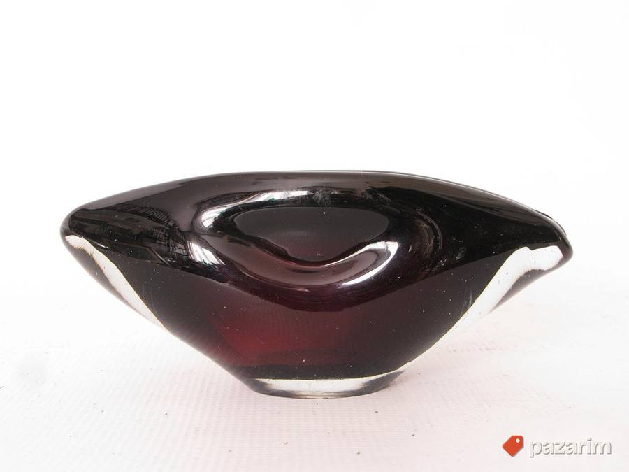Elegantna crvena pepeljara iz 70.ih 6