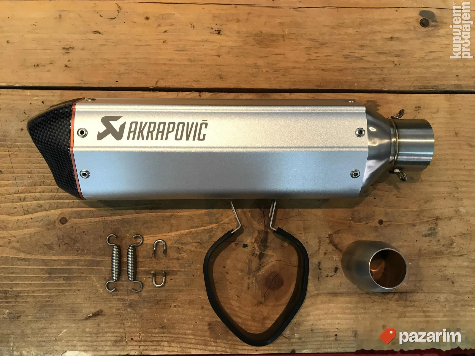 Auspuh za motor 42cm - Akrapovic Silver