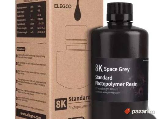 Elegoo Water-washable 8K resin 1000gram Space Grey