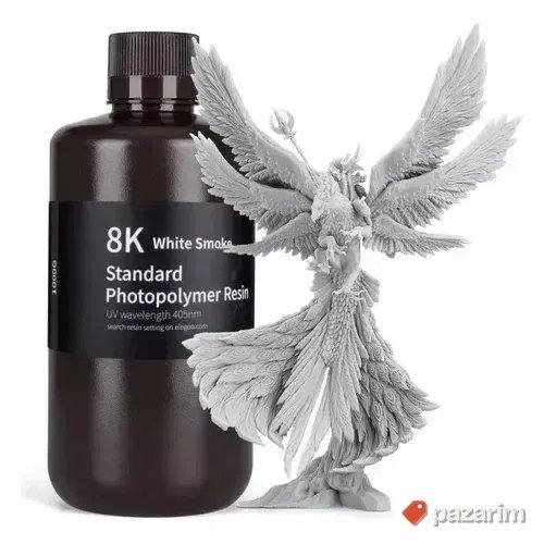 Elegoo Water-washable Resin 8k 1000G White Smoke 1