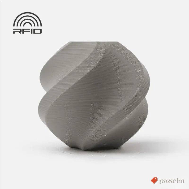 Bambu Lab PLA Basic Filament on Spool Gray 1