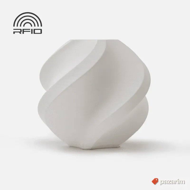 Bambu Lab PLA Matte Filament on Spool Ivory White 1