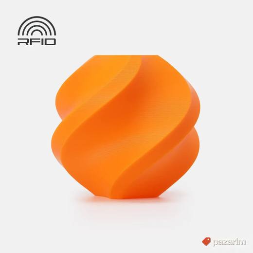 Bambu Lab PLA Basic Filament on Spool Pumpkin Orange