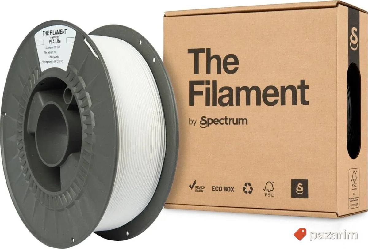 The filament PLA Lite White 1kg 1