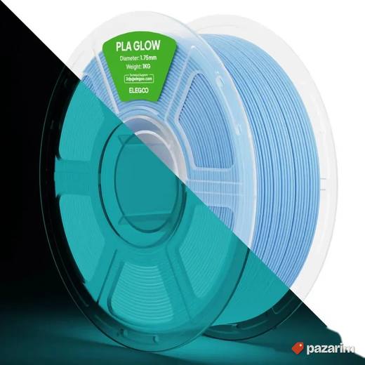 Elegoo PLA 1KG Glow Blue 1.75mm / 1000 g