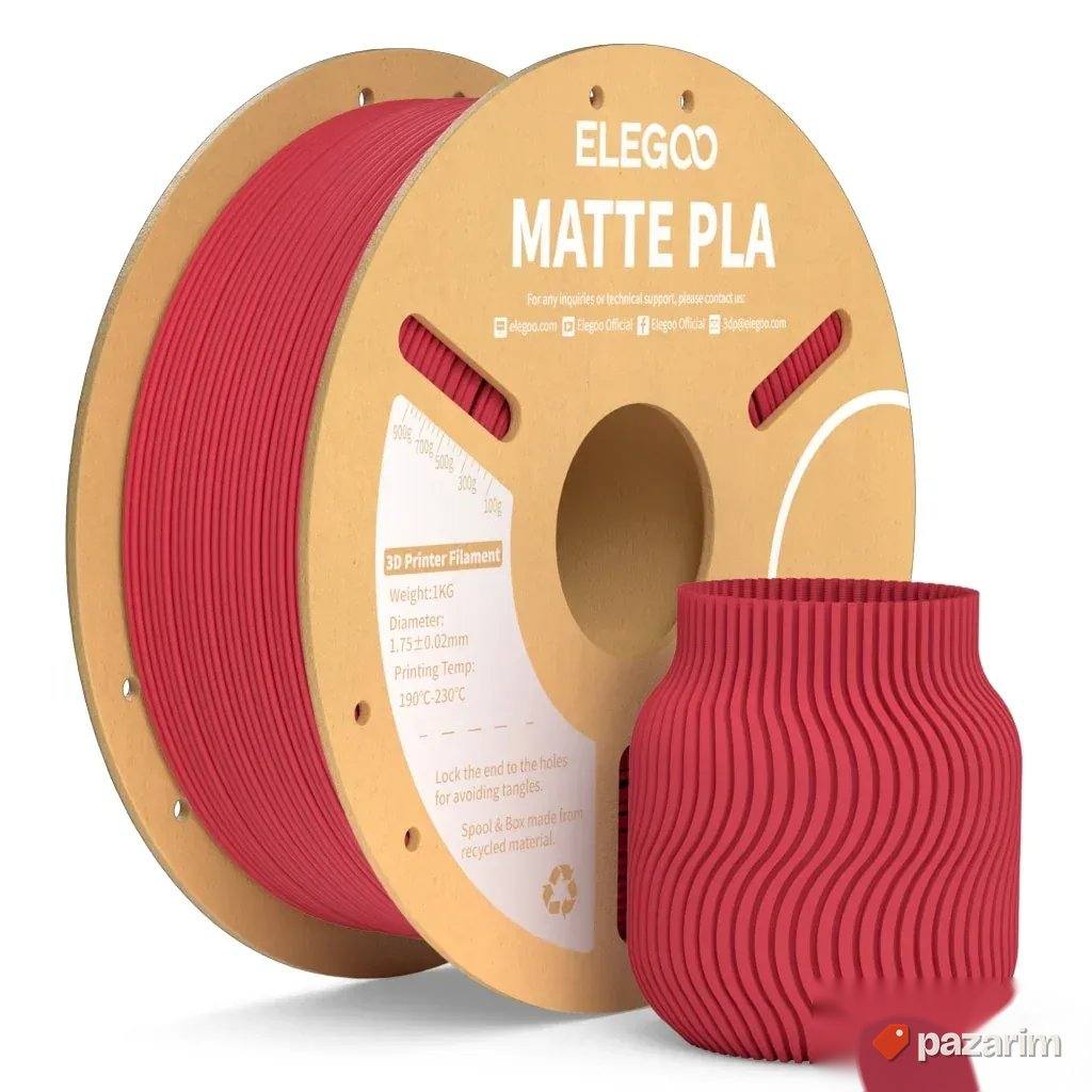Elegoo PLA Matte Ruby Red 1,75 mm / 1000 g 1