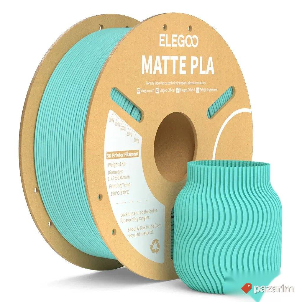 Elegoo PLA Matte Teal Green 1,75 mm / 1000 g 1