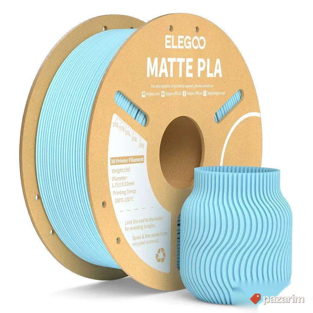 Elegoo PLA Matte Ice Blue 1,75 mm / 1000 g 1