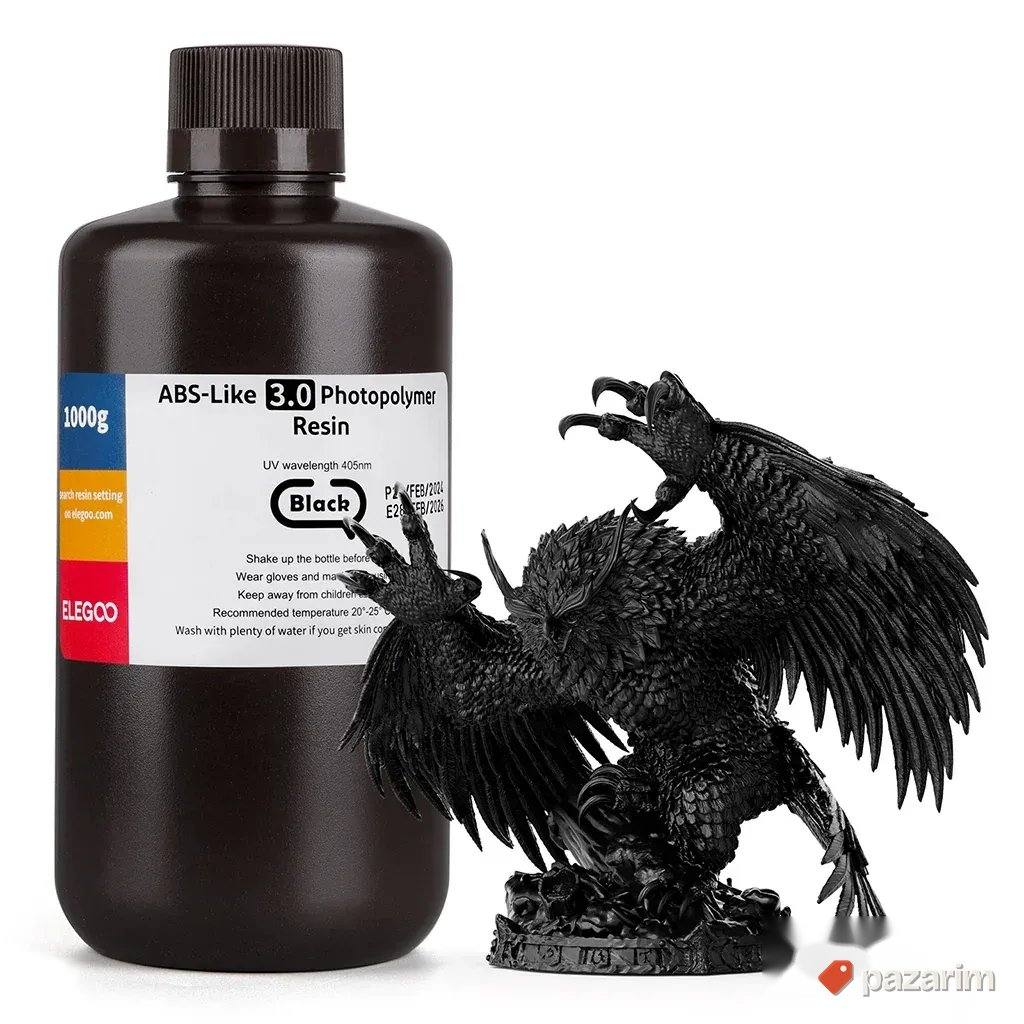 Elegoo ABS-Like 3.0 resin 1000G Black 1