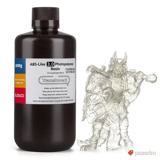 Elegoo ABS-Like 3.0 resin 1000G Translucent