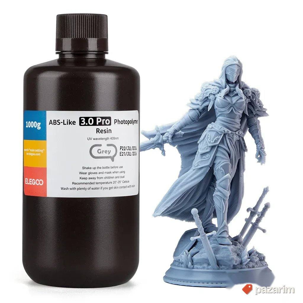 Elegoo ABS-Like 3.0 pro resin 1000G Grey 1