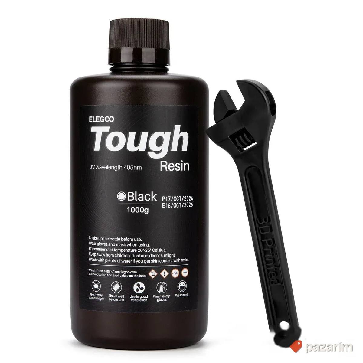 Elegoo Tough Resin Resin 1000g Black 1
