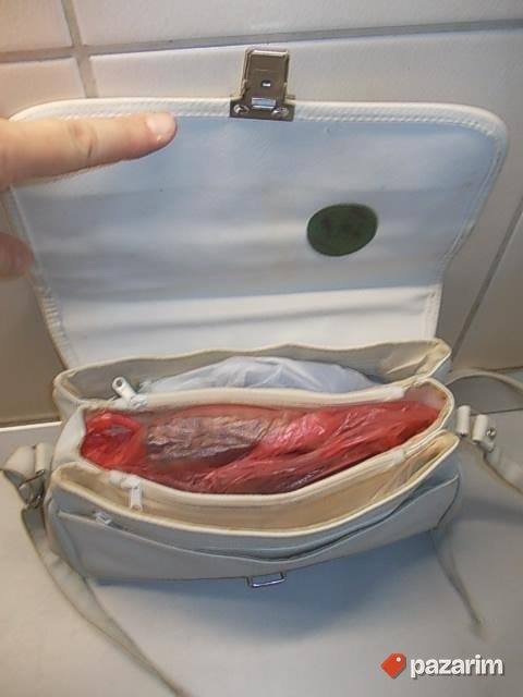 KOŽNA 32x20x12cm tašna iz Nemačke, sa nekoliko manjih i veći 7