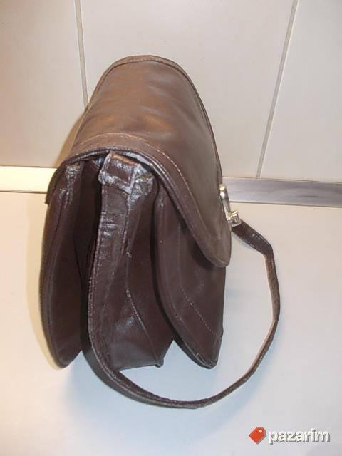 KOŽNA 28x26x15cm TAŠNA iz Nemačke, fina prirodna koža. POGL 3