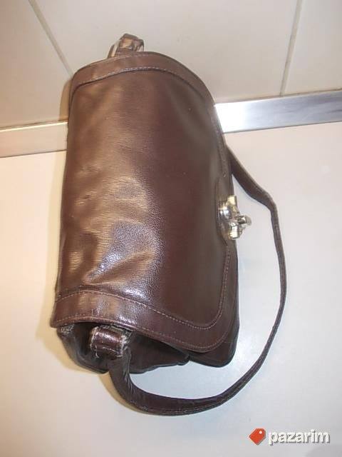 KOŽNA 28x26x15cm TAŠNA iz Nemačke, fina prirodna koža. POGL 4