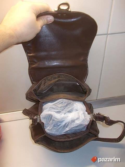 KOŽNA 28x26x15cm TAŠNA iz Nemačke, fina prirodna koža. POGL 6
