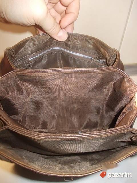 KOŽNA 28x26x15cm TAŠNA iz Nemačke, fina prirodna koža. POGL 7