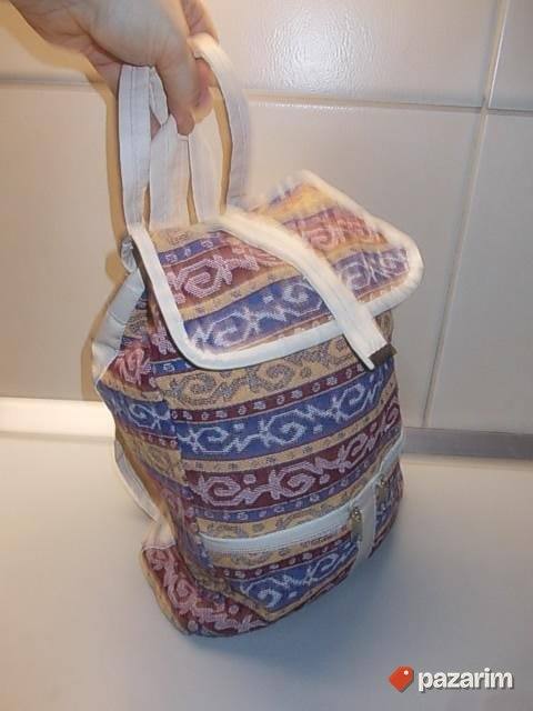 RANAC KOŽA - PLATNO 43x32x20cm, sa dezenom u ornamentima, le 2
