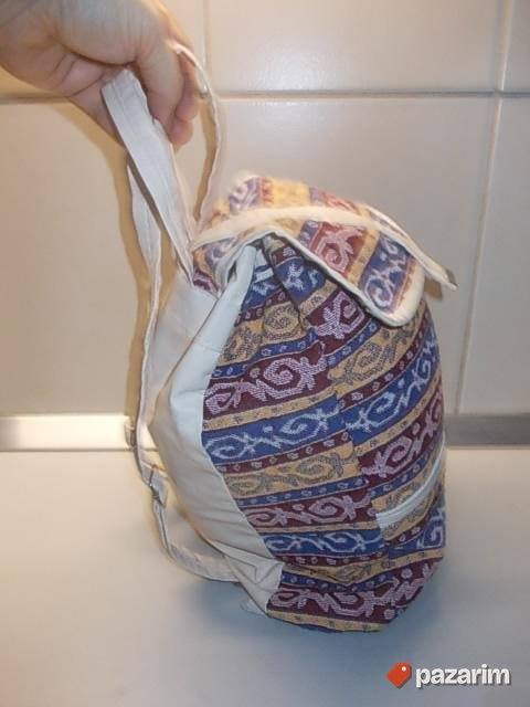 RANAC KOŽA - PLATNO 43x32x20cm, sa dezenom u ornamentima, le 3