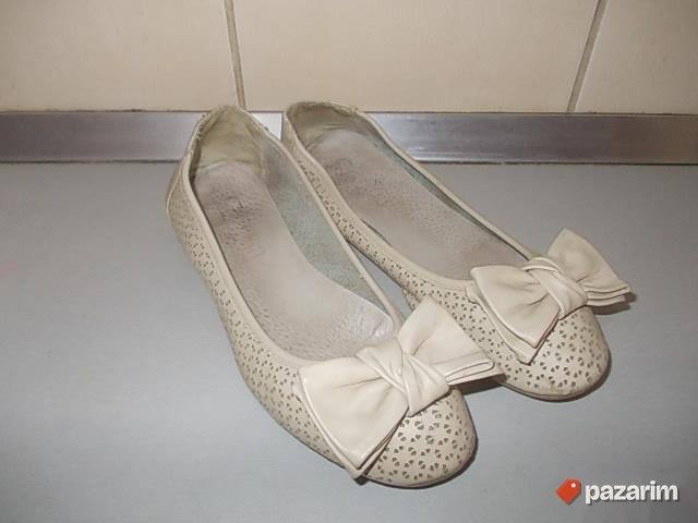 KOŽNE baletanke broj 39 iz Nemačke, sa leptir mašnom, elegan 5
