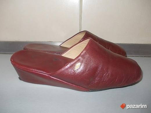 KOŽNE PAPUČE broj 36 iz Nemačke, fina prirodna koža, sa sred
