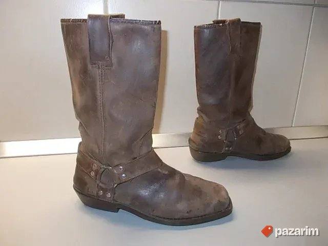 KAUBOJKE UNISEKS BROJ 43 BRUŠENA KOŽA, iz Nemačke, jake, neu 3