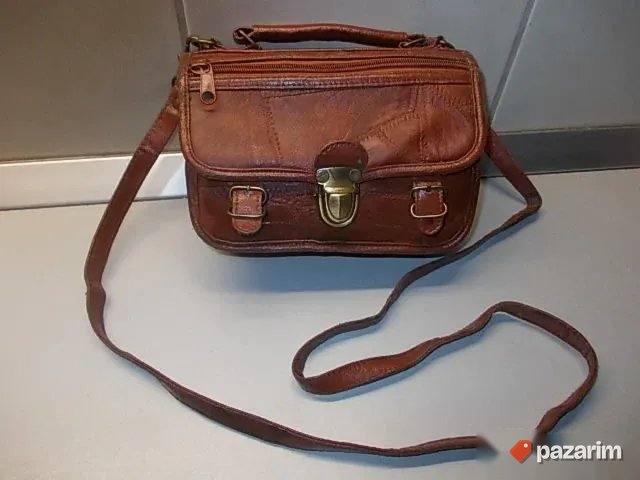 KOŽNA POSLOVNA TORBA 20x16x10cm pedeluša iz Nemačke, veštačk 1