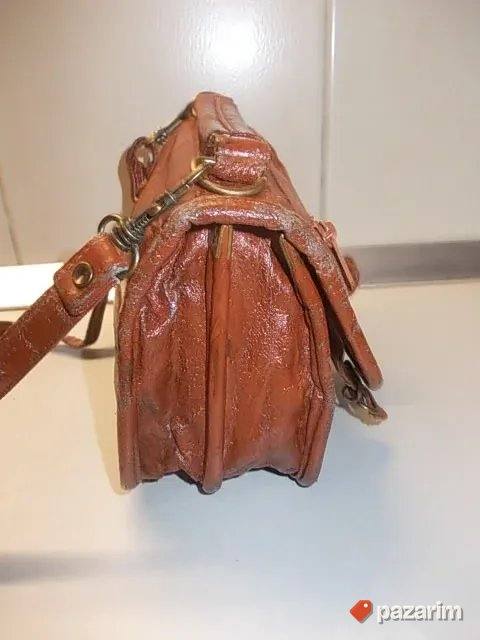 KOŽNA POSLOVNA TORBA 20x16x10cm pedeluša iz Nemačke, veštačk 2