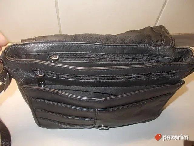 KOŽNA POSLOVNA 29x23x10cm torba pedeluša iz Nemačke, prirodn 7