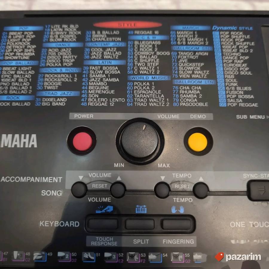 YAMAHA PSR 230 ARANŽERSKA klavijatura 5 oktava sa dinamičkim 4