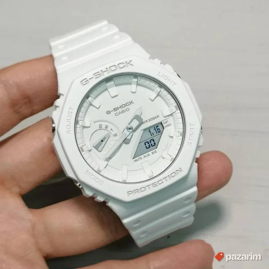 NOV, CASIO G-SHOCK serija 2100 CASIOAK beli KVARCNI Idealan 8