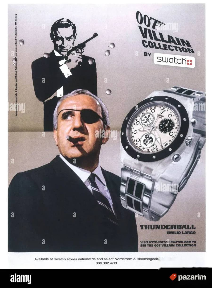 SWATCH Model iz specijalne James Bond 007 kolekcije (film "Š 5