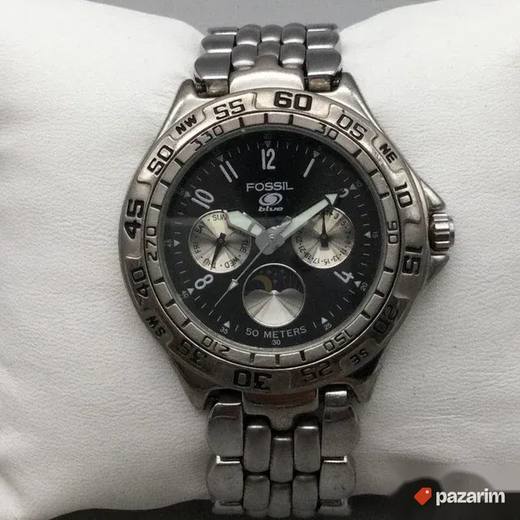 Uniseks sat FOSSIL BQ-8777 iz kolekcije Fossil Blue, prepozn