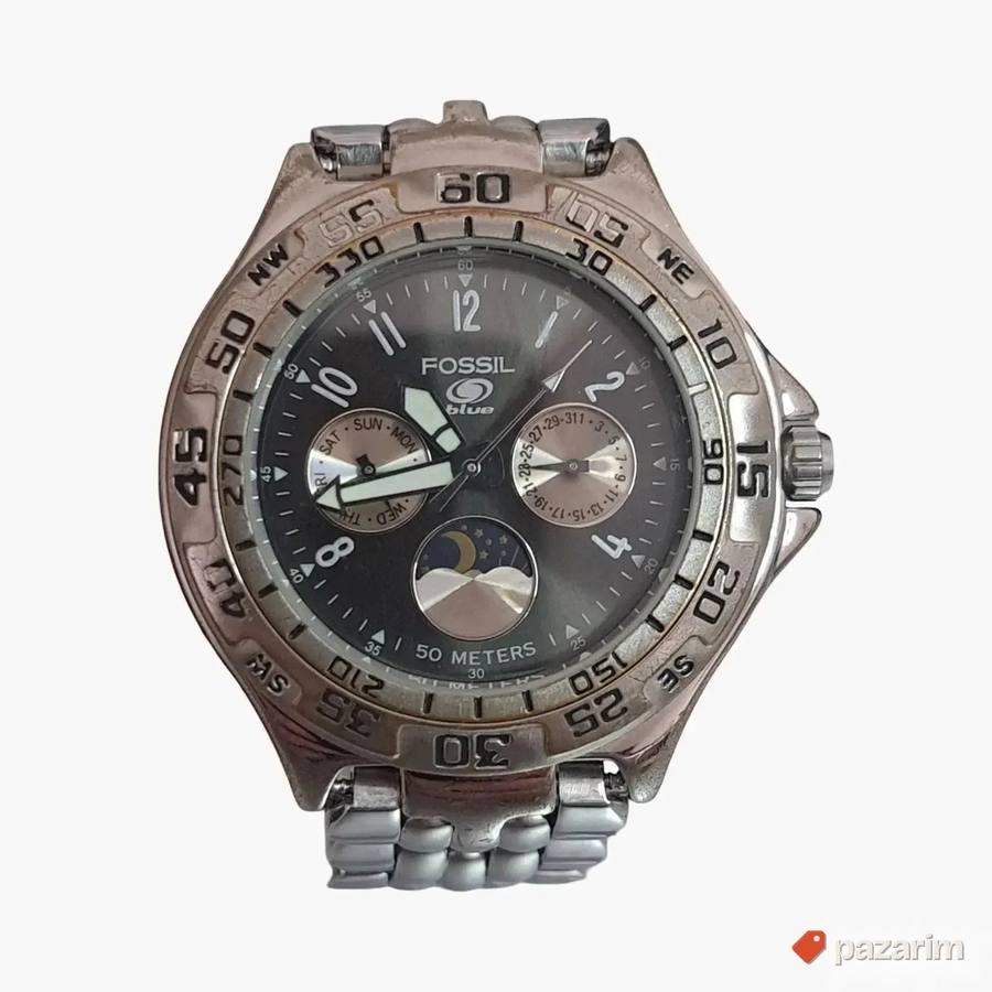 Uniseks sat FOSSIL BQ-8777 iz kolekcije Fossil Blue, prepozn 4