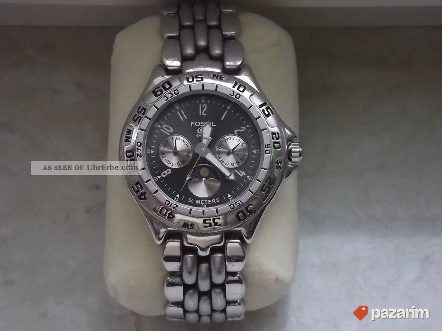 Uniseks sat FOSSIL BQ-8777 iz kolekcije Fossil Blue, prepozn 5